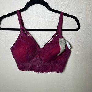 Parfait Women's Burgundy Lace Bra